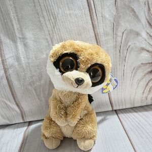 TY Beanie Boos Rebel Meerkat Plush Stuffed Toy Purple Tag 7 Inch 2011